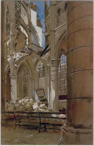 ソワソン、1915年5月18日 作： Francois Flameng