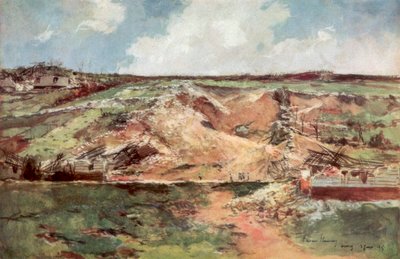 1926年1915年6月、フランス、アルトワのCarencyのじょうご。 作： Francois Flameng