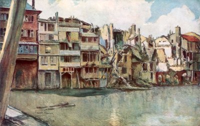 ムーズ川、ベルダン、フランス、1916年6月、1926年。 作： Francois Flameng
