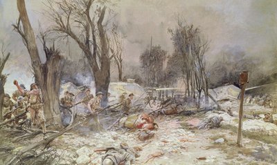 1918年7月、サンピエールエーグルでの攻勢 作： Francois Flameng