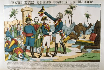 ナポレオンとクレベール将軍、エジプトへの遠征、1798年、c1835 作： Francois Georgin