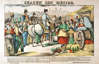 ナポレオンがエルバ島からパリに戻る、1815年、c1835 作： Francois Georgin