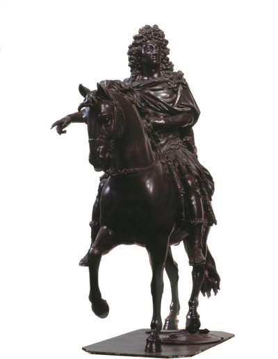 フランス国王ルイ14世の騎馬像（ブロンズ彫刻 作： Francois Girardon