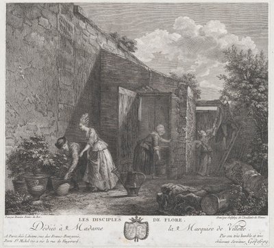 フローラの弟子たち、1778年。 作： Francois Godefroy