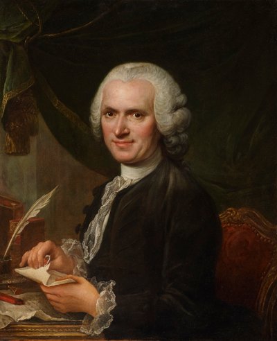 ジャン＝ジャック・ルソーの肖像 (1712-1778) (キャンバスに油彩) 作： Francois Guérin