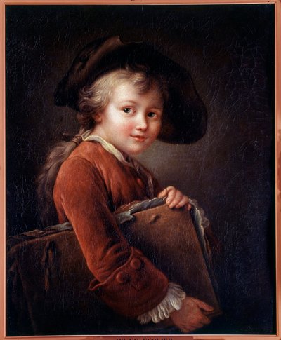 若い弟子 フランソワ・ユベール・ドルーエ（1727-1775）の後の絵画 18世紀 作： Francois Hubert Drouais