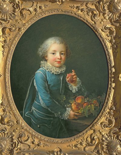 桃の少年、1760 作： Francois Hubert Drouais