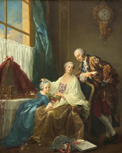 家族の肖像画、1756年。 作： Francois Hubert Drouais
