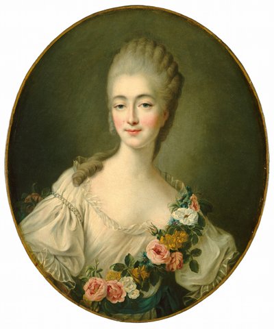 ジャンヌ・ベキュ、バリー伯爵夫人、c。 17701774。 作： Francois Hubert Drouais