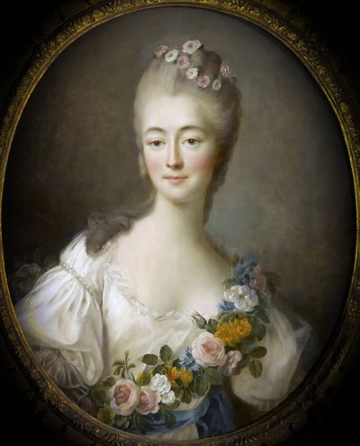 JeanneBécu、伯爵夫人Du Barry 1743-1793、フローラ 作： Francois Hubert Drouais