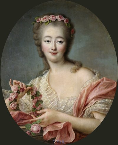 ジャンヌ・ベク、デュ・バリー伯爵夫人（1743-1793） - フランソワ・ユベール・ドルーア（1727-1775）。油彩・キャンバス 作： Francois Hubert Drouais