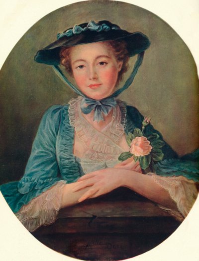ミスドレ-フランス語学校、c1760、1910 作： Francois Hubert Drouais