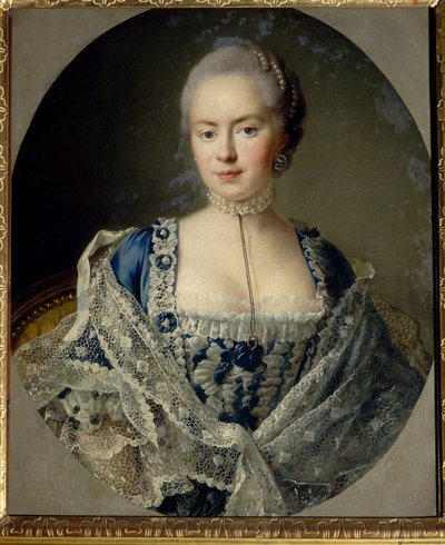 ダリア・ペトロヴナ・サルティコフ王女の肖像画（旧姓チェルニシェワ） 作： Francois Hubert Drouais