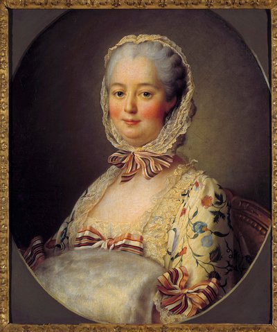 ポンパドゥール侯爵夫人ジャンヌ・アントワネット・ポワソンの肖像（通称：ポンパドゥール夫人 作： Francois Hubert Drouais