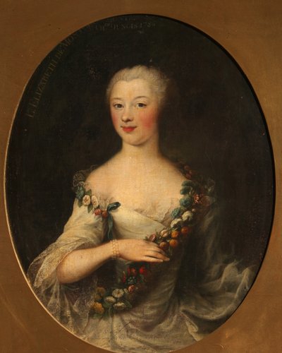 女性の肖像、1786年 作： Francois Hubert Drouais