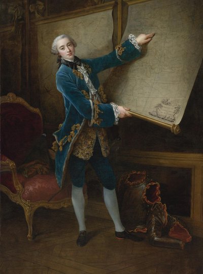 コントドゥボードルイユの肖像1740〜1817年 作： Francois Hubert Drouais