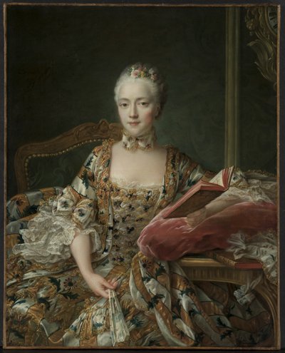 アギランド侯爵夫人の肖像 作： Francois Hubert Drouais