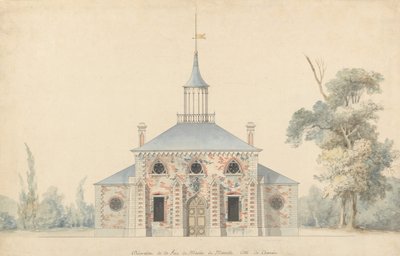 メレヴィルの計画された工場の立面図、nd.. 作： Francois Joseph Belanger