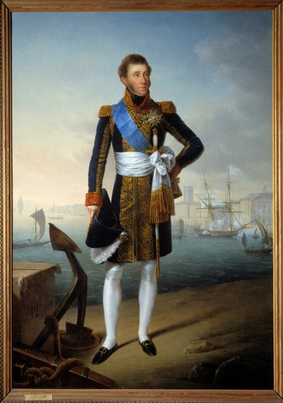 アングレーム公爵ルイ・アントワーヌ・ダルトワ（1775-1844）の全身像 作： Francois Josephe Kinson