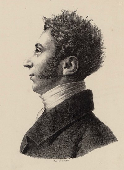 フランツ ザビエル ヴォルフガング モーツァルト 1791-1844、1820 年代の肖像。 作： Francois Le Villain