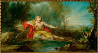 Narcissse contemplant son reflet dans l