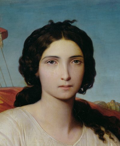 オダリスクとしてのエステル、詳細、1844 作： Francois Leon Benouville