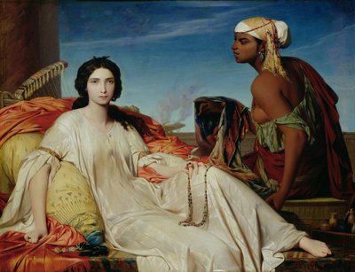 オダリスク、1844 作： Francois Leon Benouville