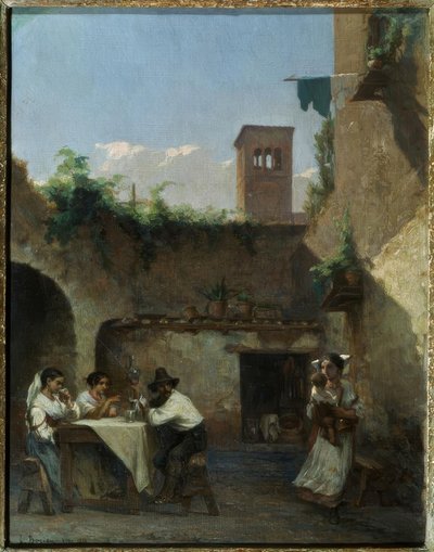 ローマ、居酒屋 作： Francois Louis David Bocion