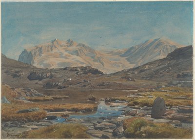 山の風景 作： Francois Louis Francais