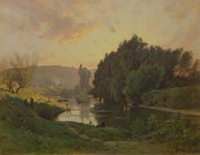 1892年のバスムドンの風景 作： Francois Louis Francais