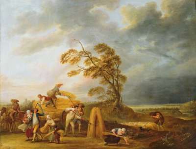 1日の4時間：ヴェスパー、1771年 作： Francois Louis Joseph Watteau