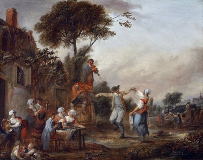 ヴィレッジパーティー（絵画） 作： Francois Louis Joseph Watteau