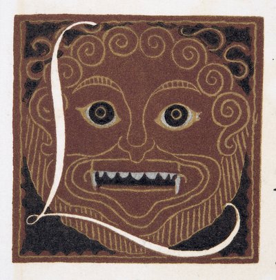 フェイスマスク、パブ。 1922（ステンシルを印刷） 作： Francois Louis Schmied