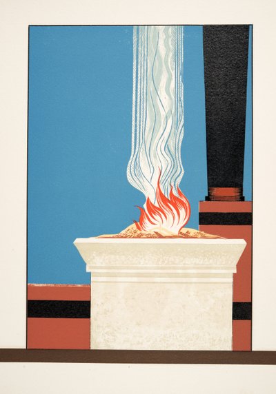 AeschylusによるProméthéeEnchaînéの炎のトーチ、パブ。 1941（ステンシルプリント） 作： Francois Louis Schmied