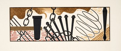 AeschylusによるProméthéeEnchaînéのグラフィックイラスト、パブ。 1941（ステンシルプリント） 作： Francois Louis Schmied