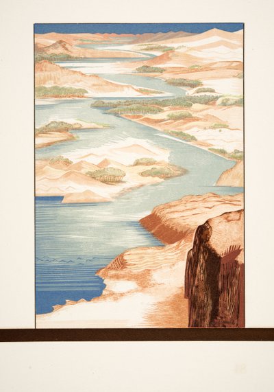 AeschylusによるProméthéeEnchaînéのイラスト、パブ。 1941（ステンシルプリント） 作： Francois Louis Schmied