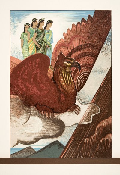 AeschylusによるProméthéeEnchaînéのイラスト、パブ。 1941（ステンシルプリント） 作： Francois Louis Schmied