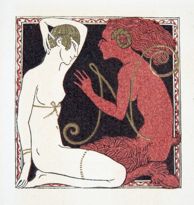 パブのPersonages de Comedieからの手紙N。 1922（ステンシルを印刷） 作： Francois Louis Schmied