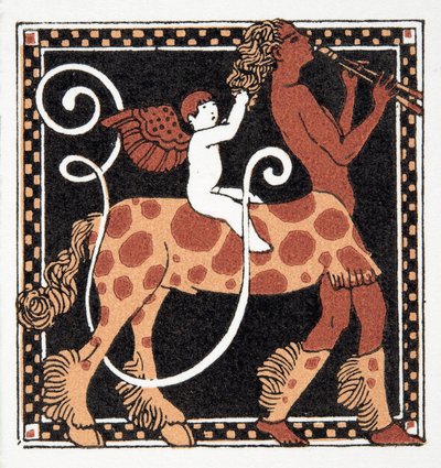コメディキャラクターからの手紙U、パブ。 1922（ステンシルを印刷） 作： Francois Louis Schmied