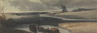 フランスの運河のシーン 作： Francois Louis Thomas Francia
