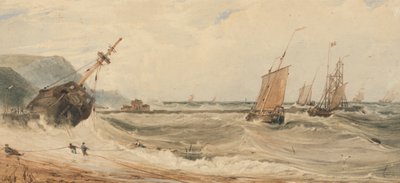 ブローニュ港 作： Francois Louis Thomas Francia