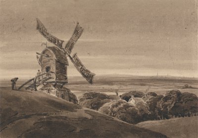 Maisema tuulimyllyllä 作： Francois Louis Thomas Francia