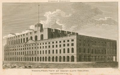 ドゥルーリーレーン劇場、ロンドンの北西ビュー 作： Francois Louis Thomas Francia