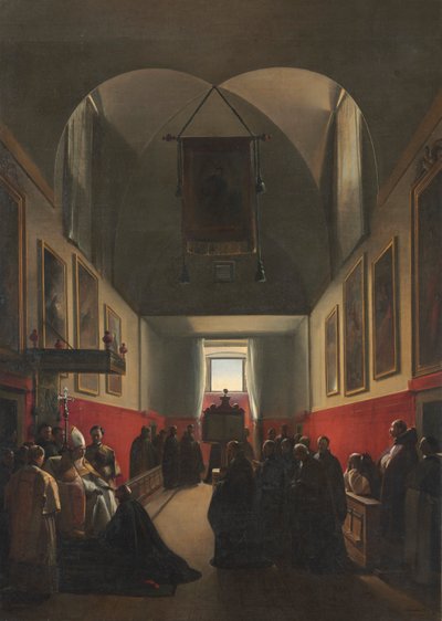 ビショップへのオマージュ、1839年。 作： Francois Marius Granet
