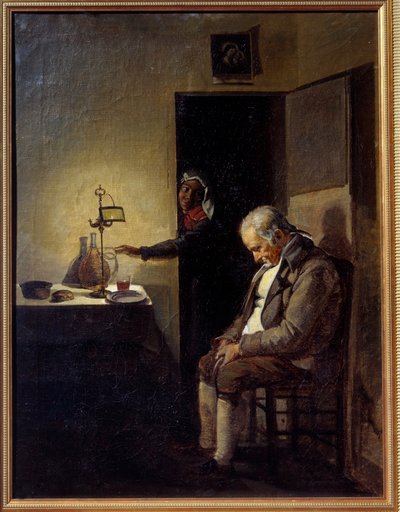 フランソワ・マリウス・グラネ（1775-1849）の睡眠画 19世紀 エクス・アン・プロヴァンス、グラネ美術館 作： Francois Marius Granet