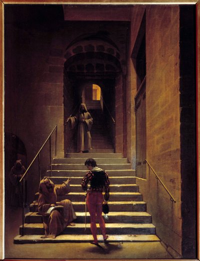 ローマの修道院の内部の眺め 絵画 フランソワ・マリウス・グラネ（1775-1849） 19世紀 日0,65x0,49 m パウ、美術博物館 作： Francois Marius Granet