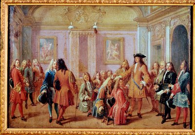 国王ルイ14世によるサン・ルイ勲章の創設、1693年5月5日（絵画 作： Francois Marot