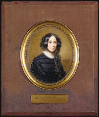Comtesse deSainte-Aldegondeのミニチュア 作： Francois Meuret