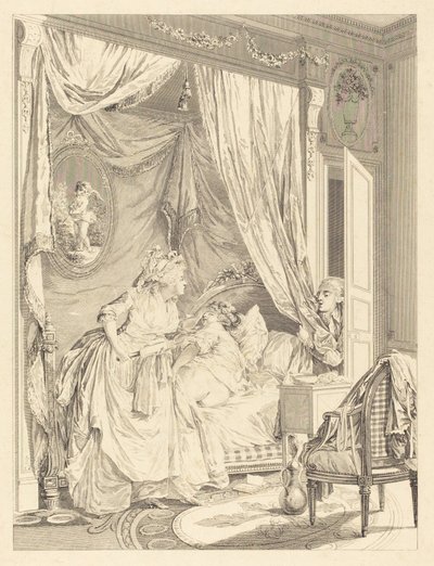 挫折 作： Francois Nicolas Barthelemy Dequevauviller after Nicolas Lavreince
