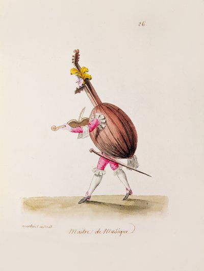 音楽マスター、1780年頃 作： Francois Nicolas Martinet